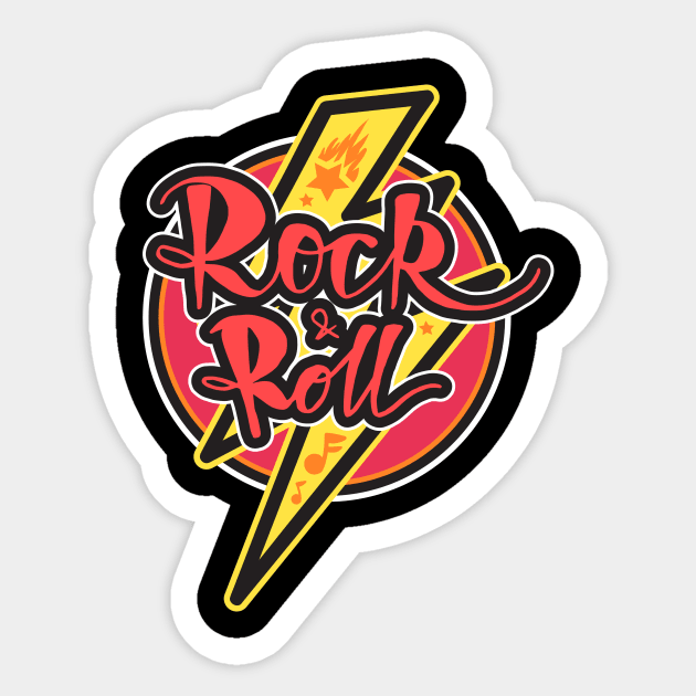 Rock & Roll 4-Evr Sticker by AME_Studios